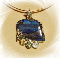 Yowah Opal Silent Night Yowah Opal Pendant - Advance Jeweller